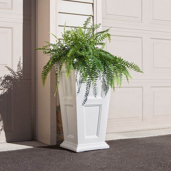 Mayne Fairfield Tall Planter - White 5829-W - main